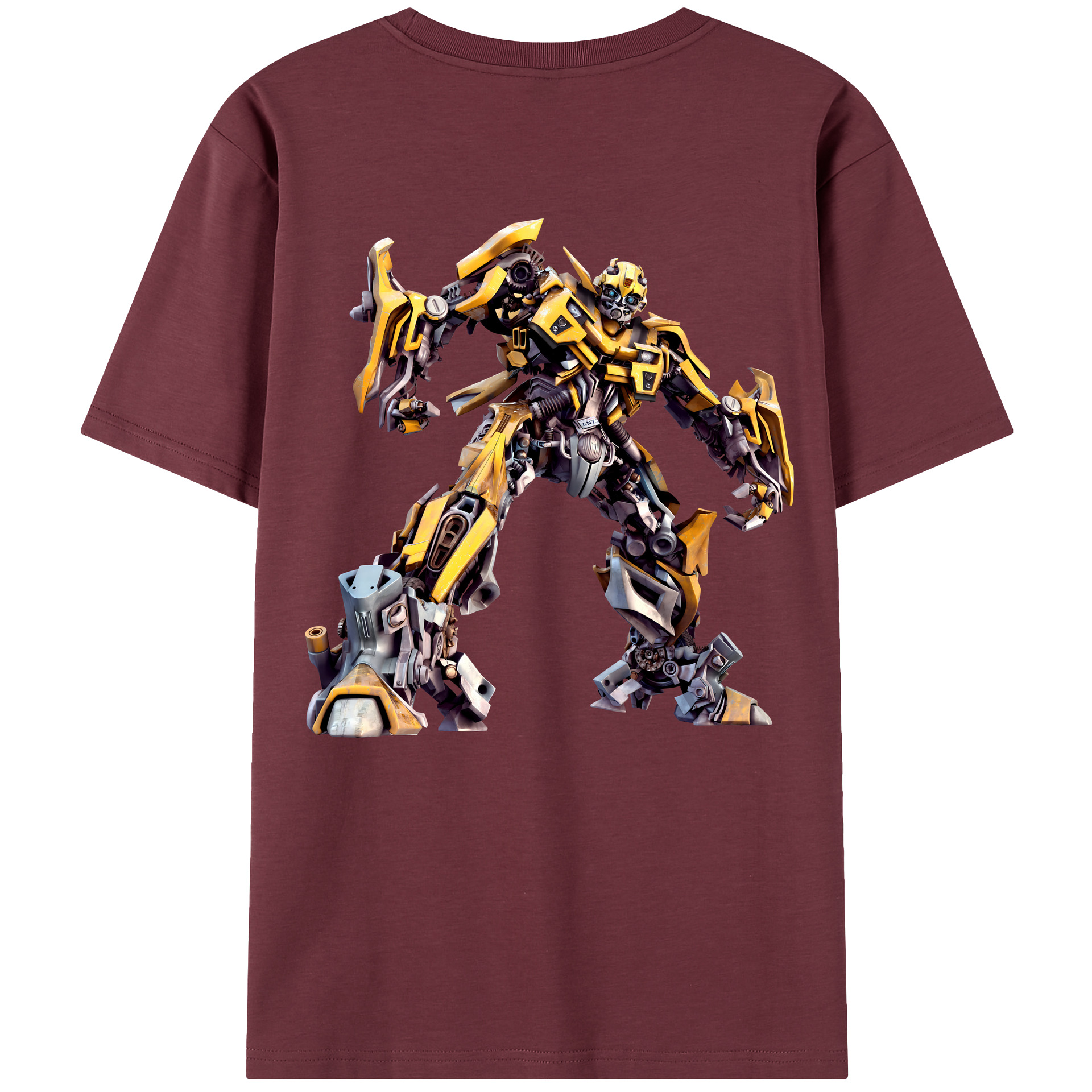（画像用） Transformers トランスフォーマー 綿100％半袖Tシャツ（背面プリント）